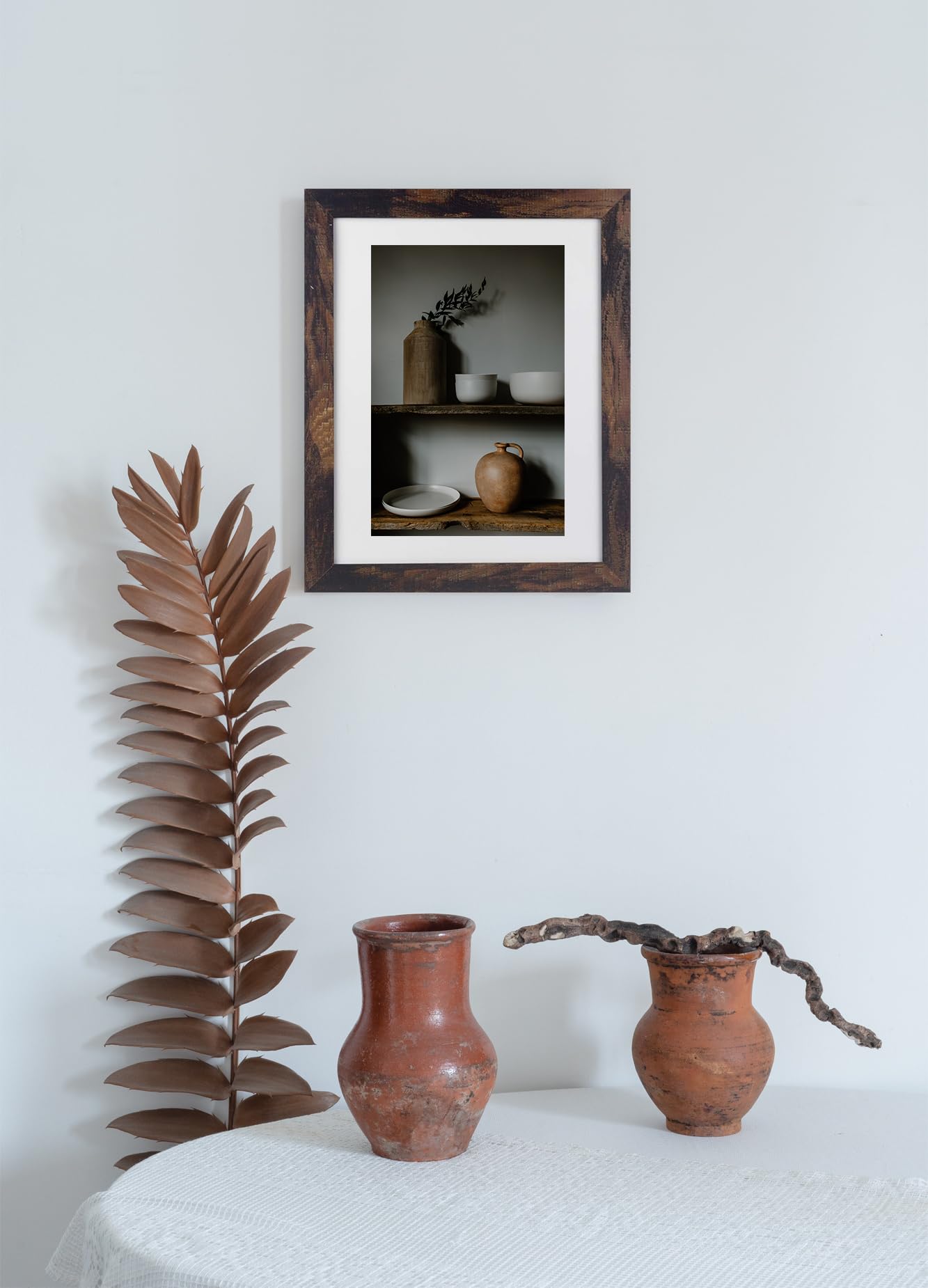 Amazon.co.jp: Scholartree 木製ブラウン 11x14インチ 写真フレーム